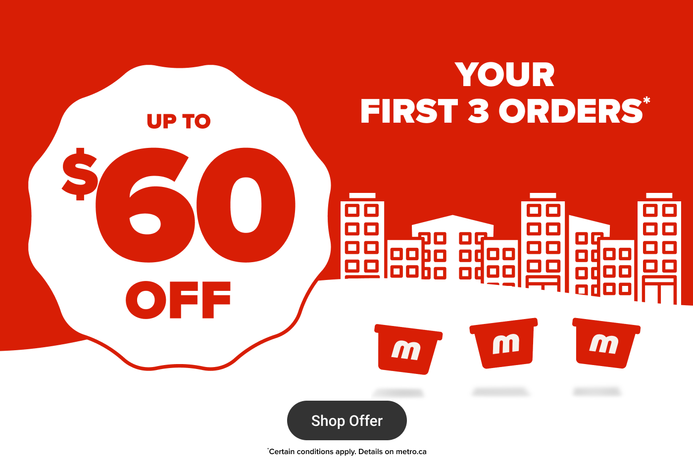 Up to $60 off your first 3 orders