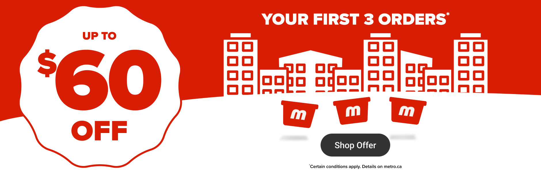 Up to $60 off your first 3 orders