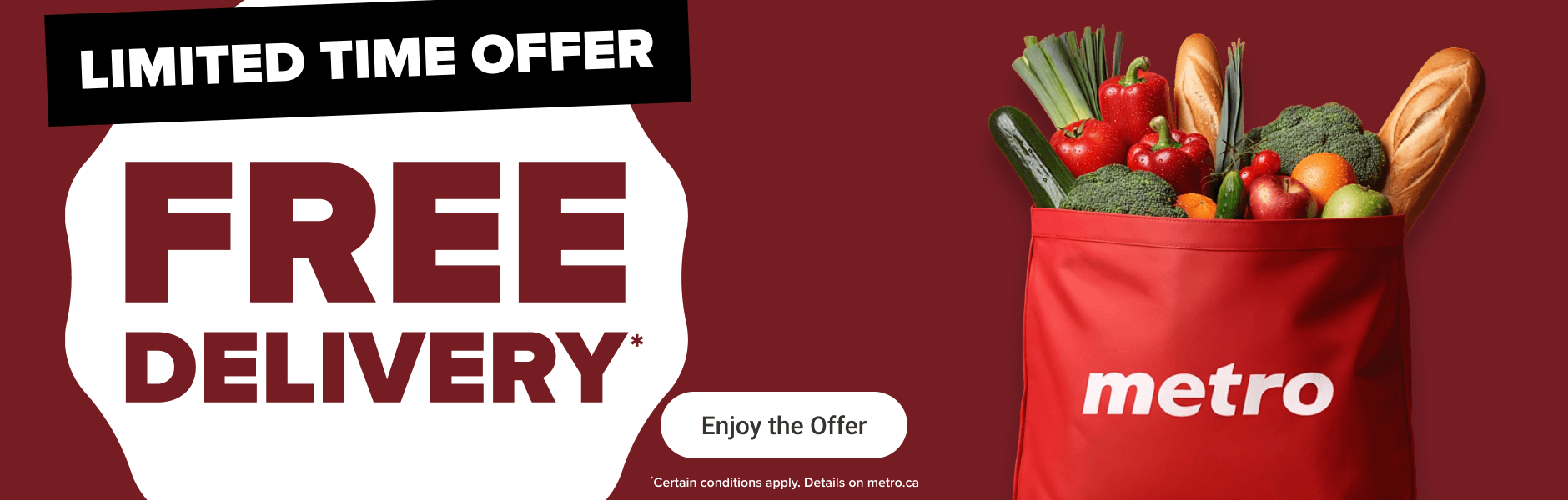 Limited Time Offer. Free Delivery.
