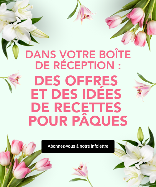 Dans votre boîte de réception : des offres et des idées de recettes pour Pâques