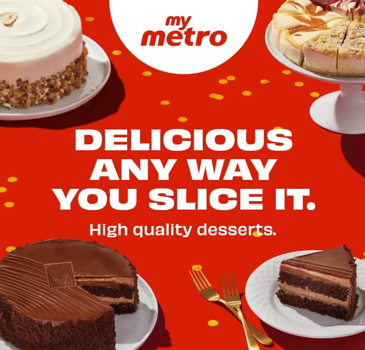 Delicious any way you slice it. High quality desserts.
