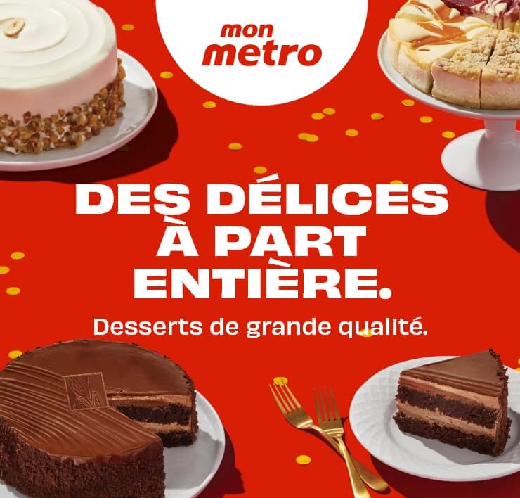 Des délices à part entière. Desserts de grande qualité.
