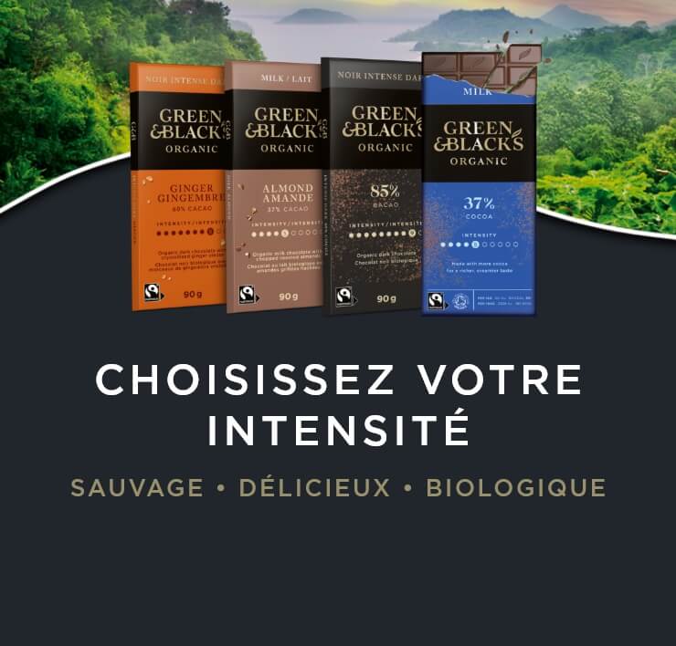 Green&Black - Choisissez votre intensité. Sauvage - Délicieux - Biologique