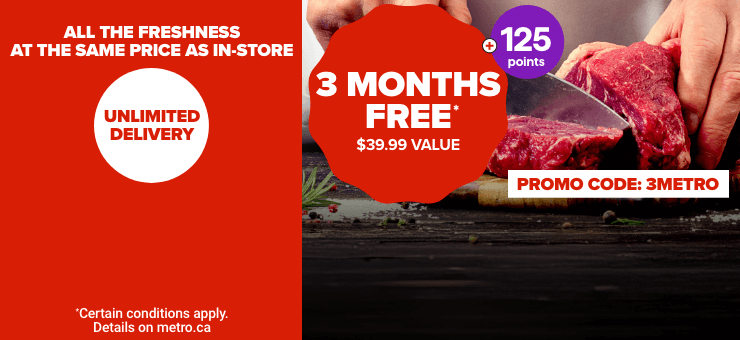All the Freshness at the Same Price as In-Store. Unlimited Delivery. 3 Months Free for New Customers Only*