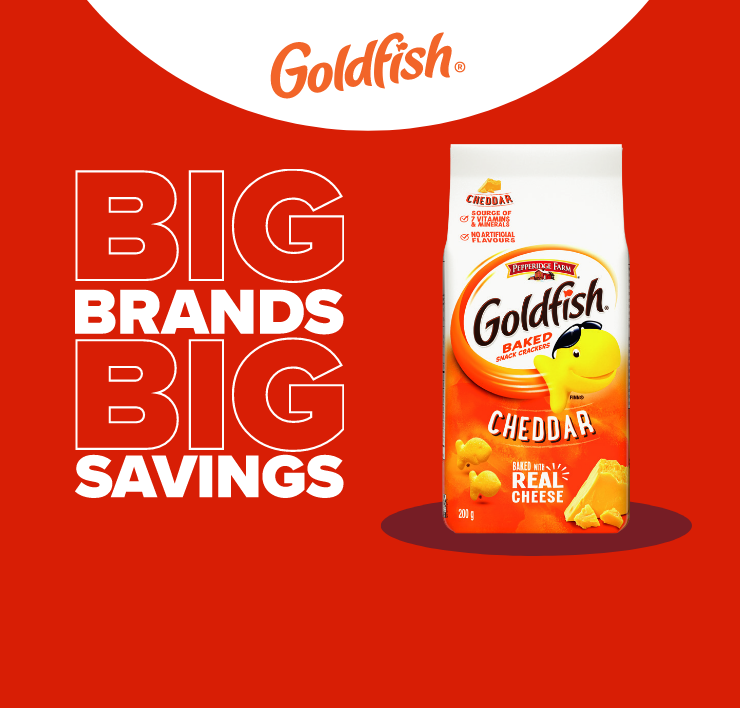 Goldfish. Grandes marques. Grandes économies.