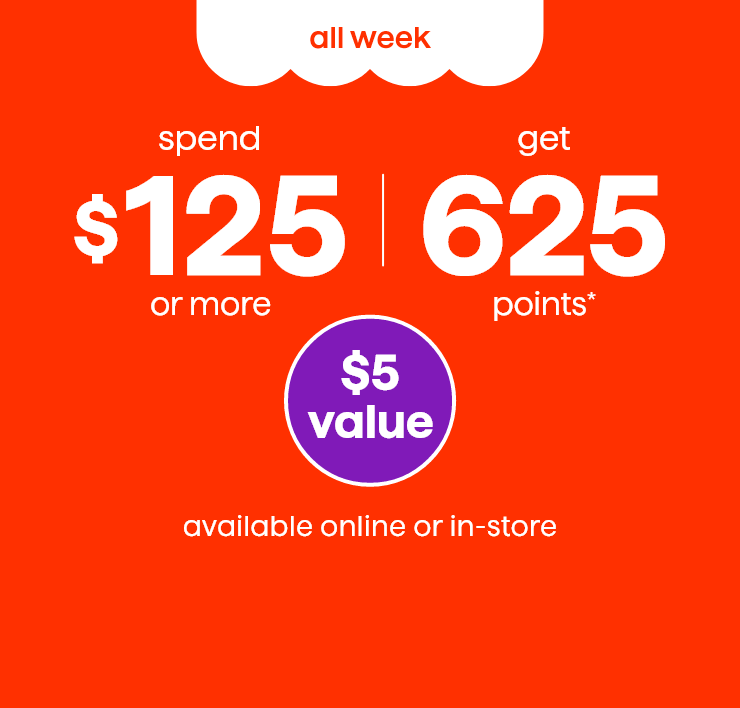 All Week. Spend $125 or More and Get 625 Points*. $5 Value. All Week. Pay with your Linked RBC Card and Get 2x in Moi Points=$10 Value.