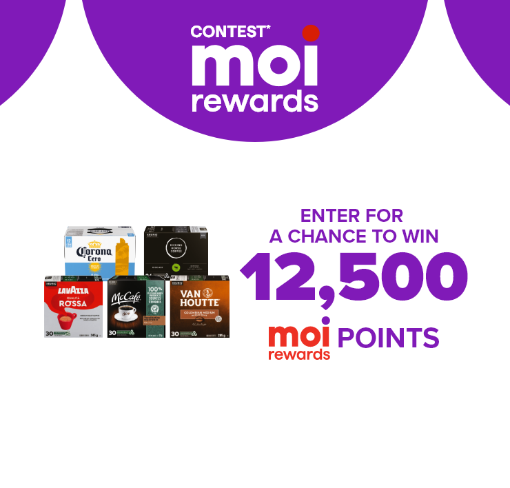 Keurig - Contest* Moi Rewards. Enter for a Chance to Win 12,500 Moi Rewards Points.