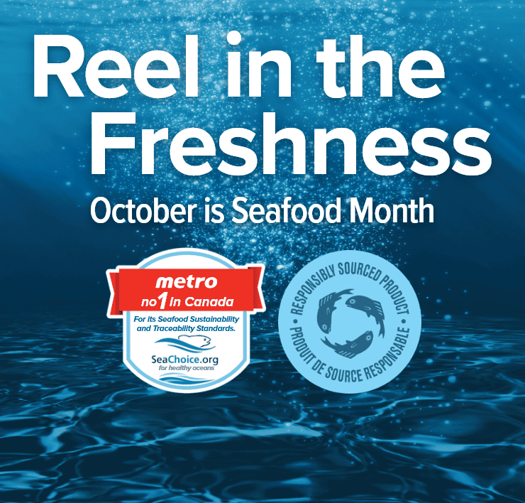 Reel in the Freshness. October is Seafood Month.