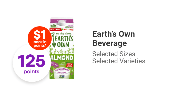 Earth’s Own Beverage, Selected Sizes, Selected Varieties.