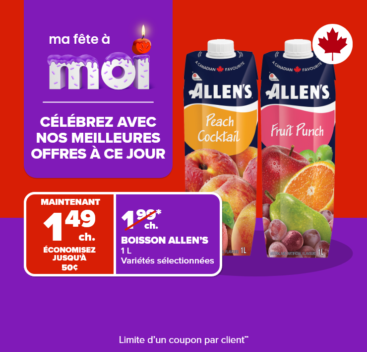 Ma fête à Moi. Célébrez avec nos meilleures offres à ce jour.