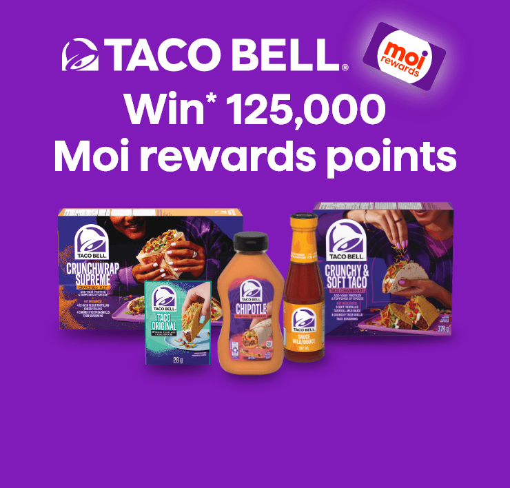 Taco Bell - WIN* 125,000 Moi rewards points