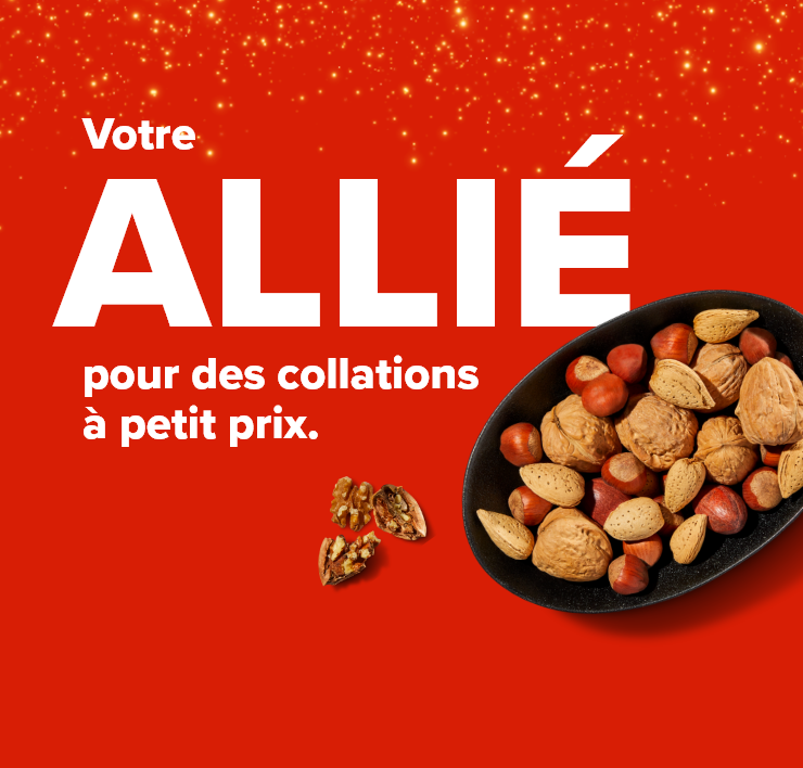 Votre allié pour des collations à petit prix.