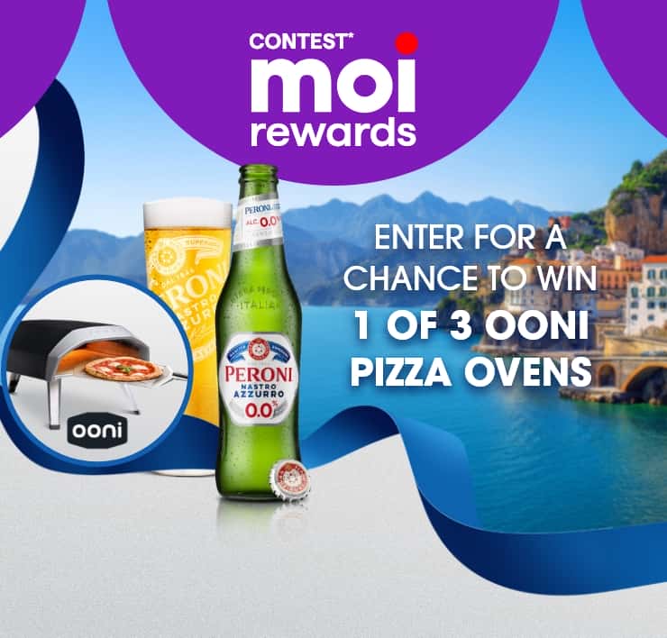 Contest* Moi rewards. ENTER FOR A CHANCE TO WIN 1 of 3 Ooni Pizza Ovens