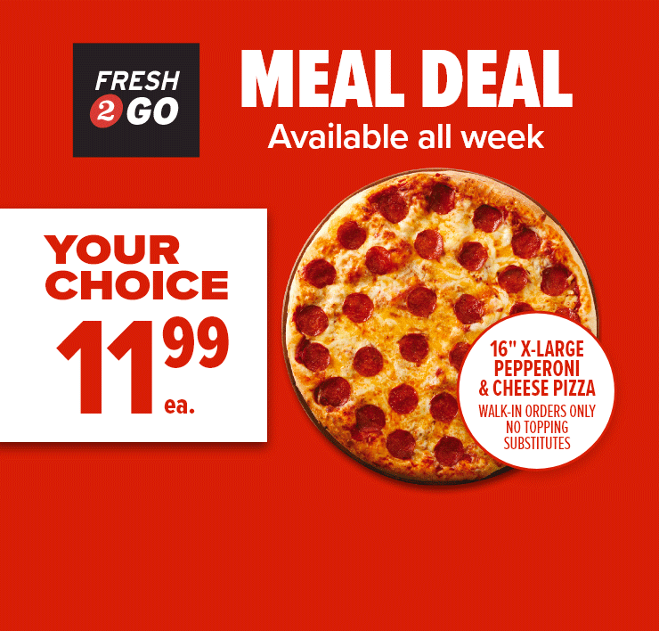 Meal deal, available all week