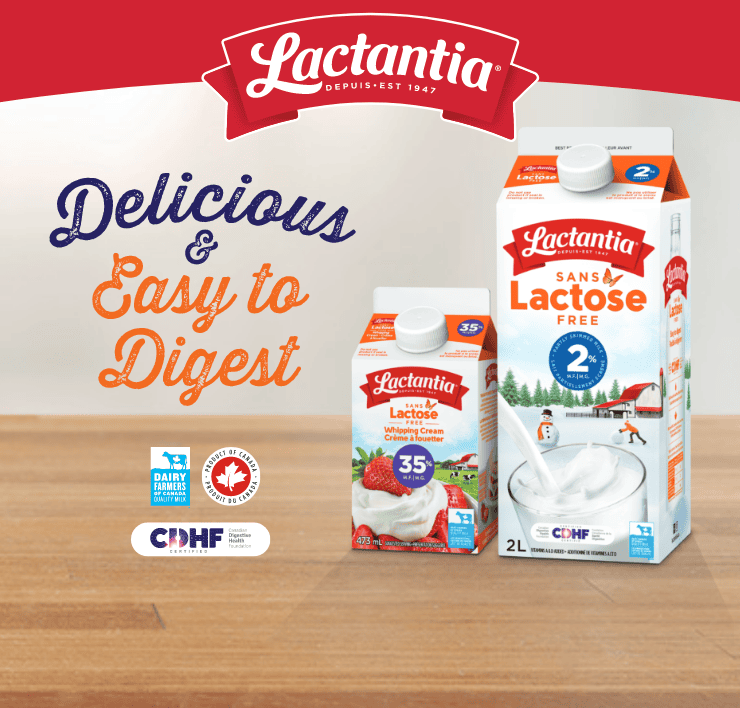 Lactantia, Delicious & Easy to Digest.