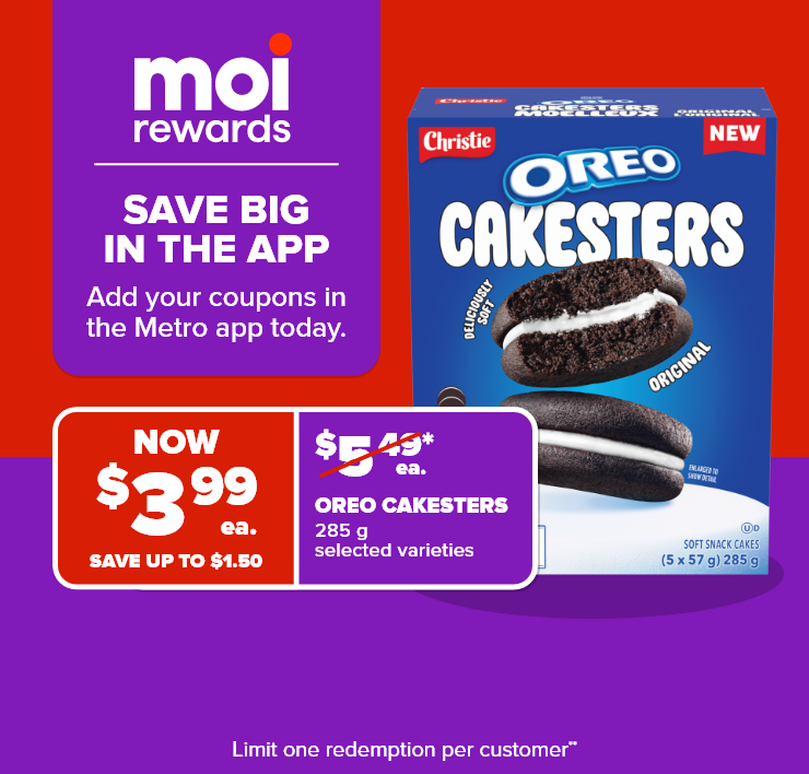 Moi Rewards. Save Big in the App. Add Your Coupons in the Metro App Today