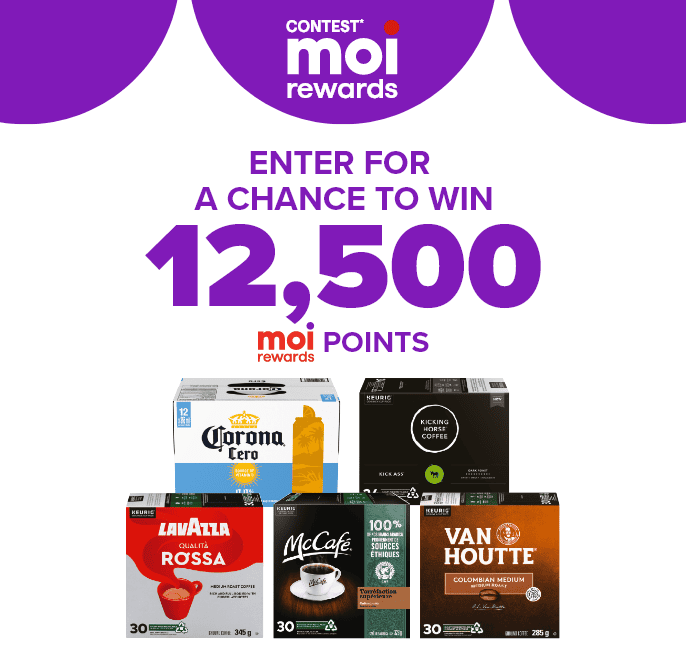 From October 16th to October 22nd, 2025, enter for a chance to win* 12,500 Moi Rewards points.