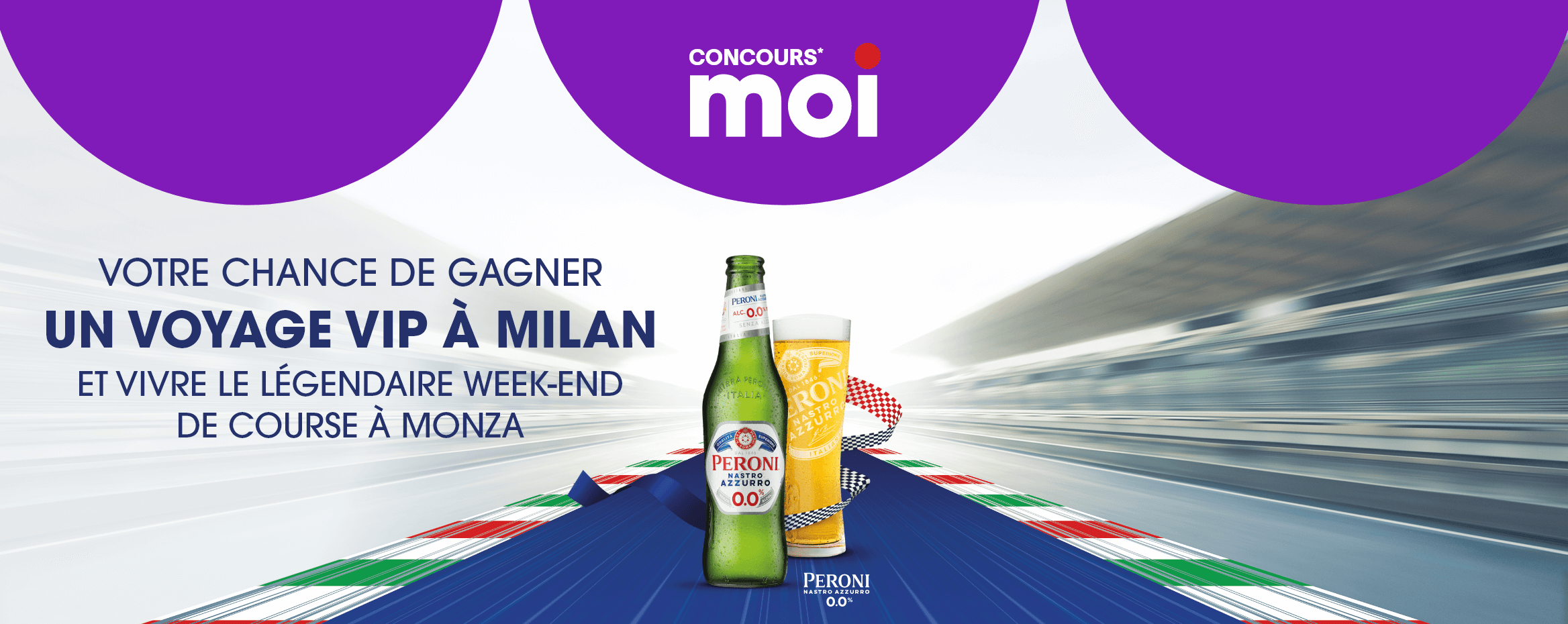 Concours* moi - Votre chance de gagner un voyage VIP à Milan et vivre le légendaire week-end de course à Monza