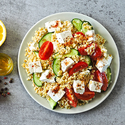 Vegetarian Couscous with Feta