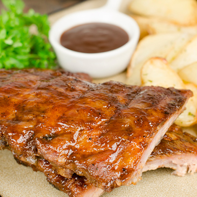Barbecued Spare Ribs with Apple Jelly