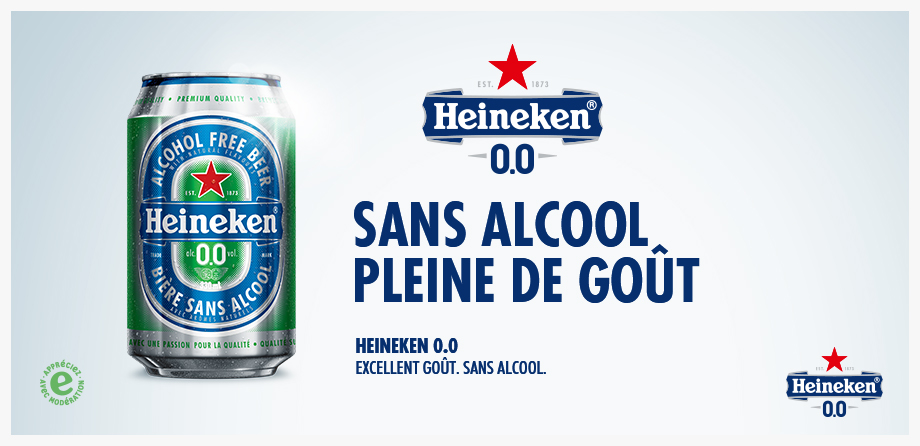 Heineken 0.0 Sans alcool pleine de goût