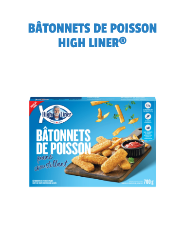 BÂTONNETS DE POISSON HIGH LINER 700 g