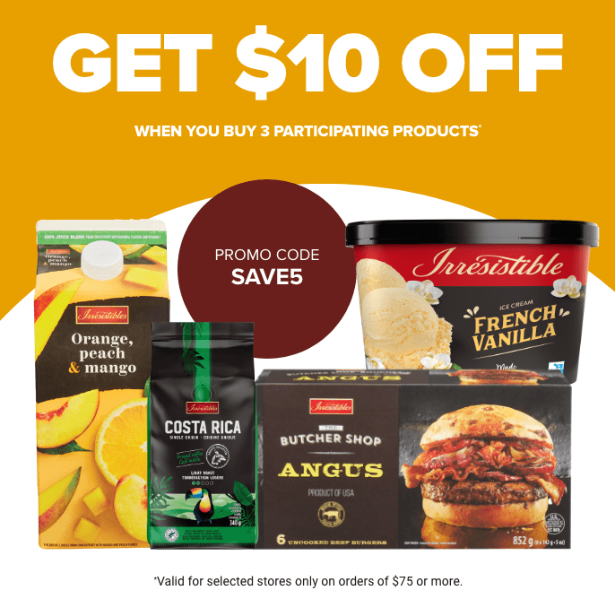 GET $10 OFF when you buy 3 participating products* CODE PROMO: SAVE5