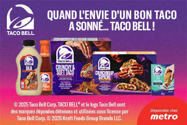 Taco Bell - Disponible chez metro