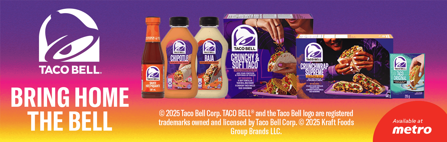 Taco Bell - Available at metro