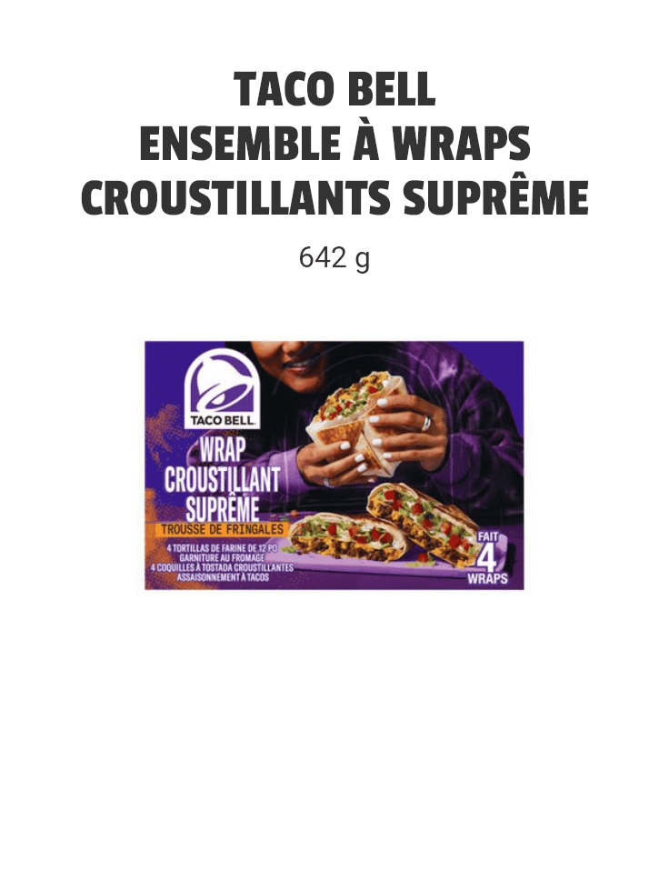 Taco Bell - Wrap croustillant suprême
