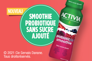 Activia - Probiotic smoothie with no added sugar
