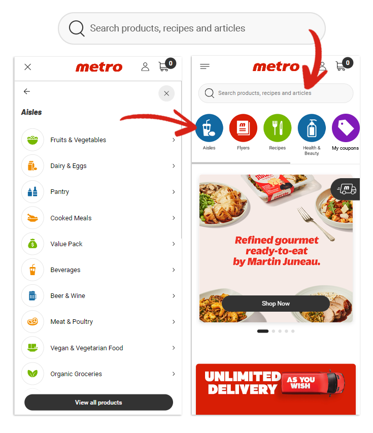 My Online Grocery: How it Works | Metro