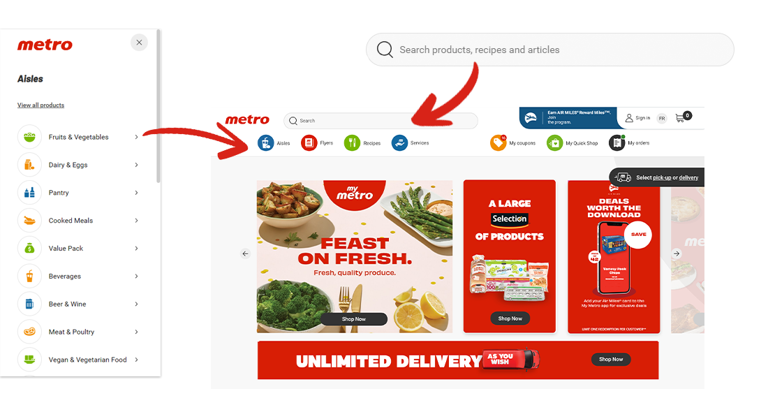 My Online Grocery: How it Works | Metro