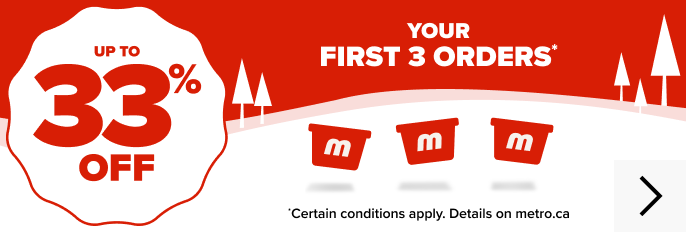 Up to 33% off your first 3 orders