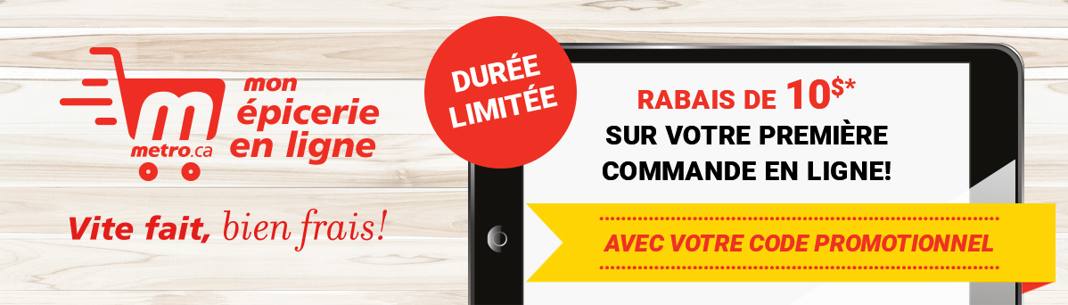 Coupons rabais epicerie postale