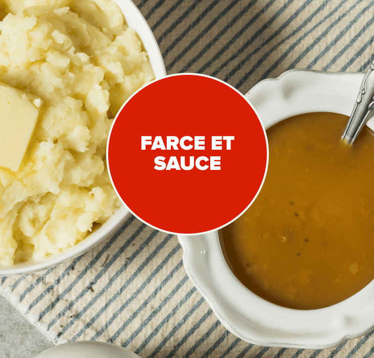 Farce et sauce