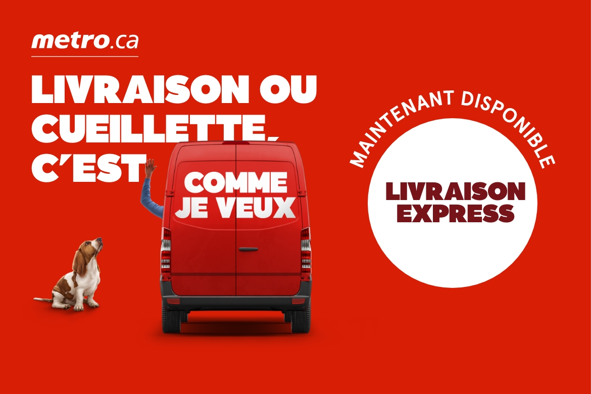 Cueillette ou livraison, c'est comme vous voulez! Maintenant disponible Livraison express