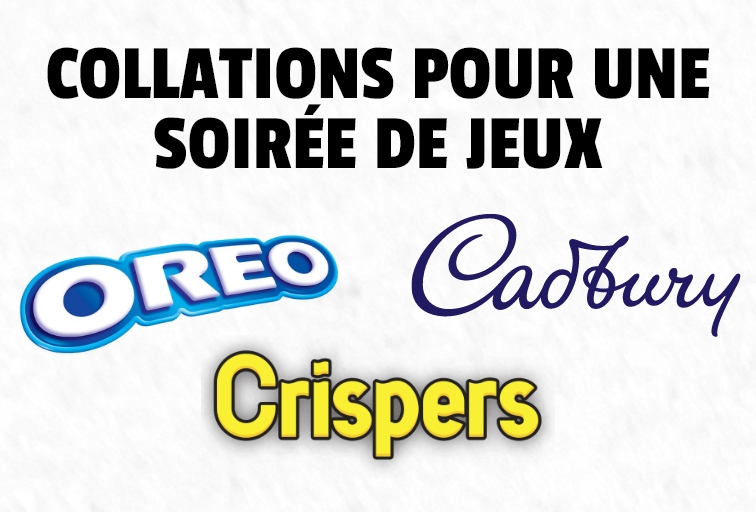 Collations pour une soirée de jeux
