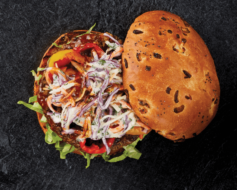 Burger des Caraïbes sans viande