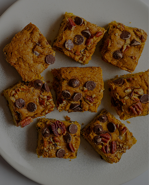 Recette de Blondie aux haricots blancs et chocolat noir