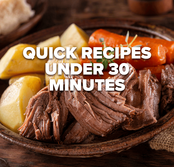 quick recipes under 30 minutes