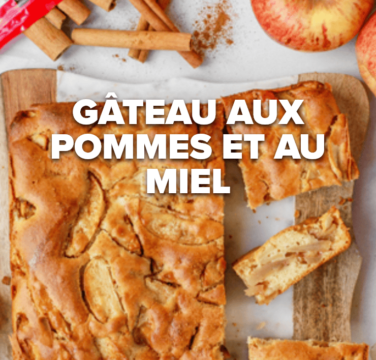 gâteau aux pommes et au miel
