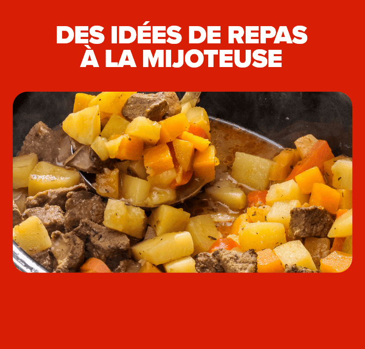 des idées de repas à la mijoteuse