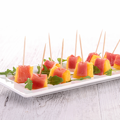 Mango-Prosciutto Nibbles