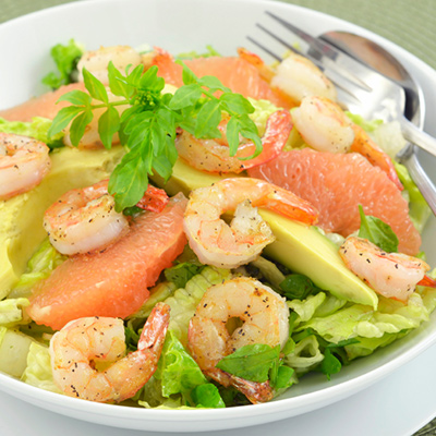 Shrimp and Pomelo Salad