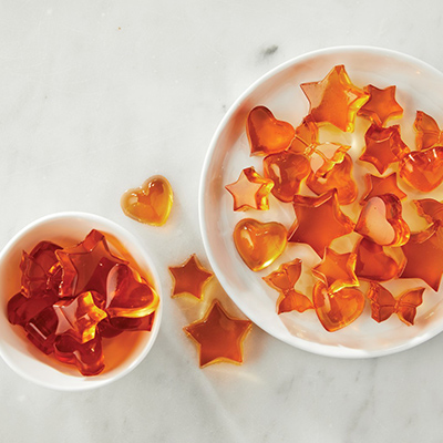 Friandises en gelée au jus de pomme
