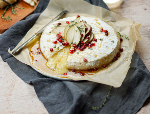 Baked Brie with Red Anjou Pears