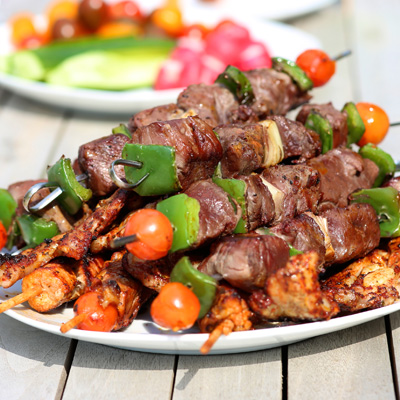 pics Grilled Beef Brochette beef brochettes with barbecue sauce