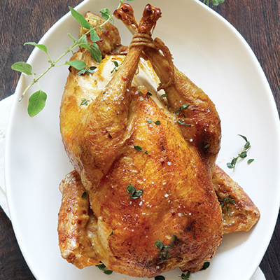 Roasted Pheasant and Apple-Calvados Chutney