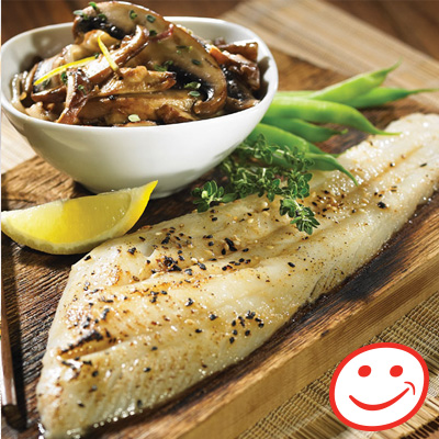 Filets de turbot marinés au miso et fricassée de champignons